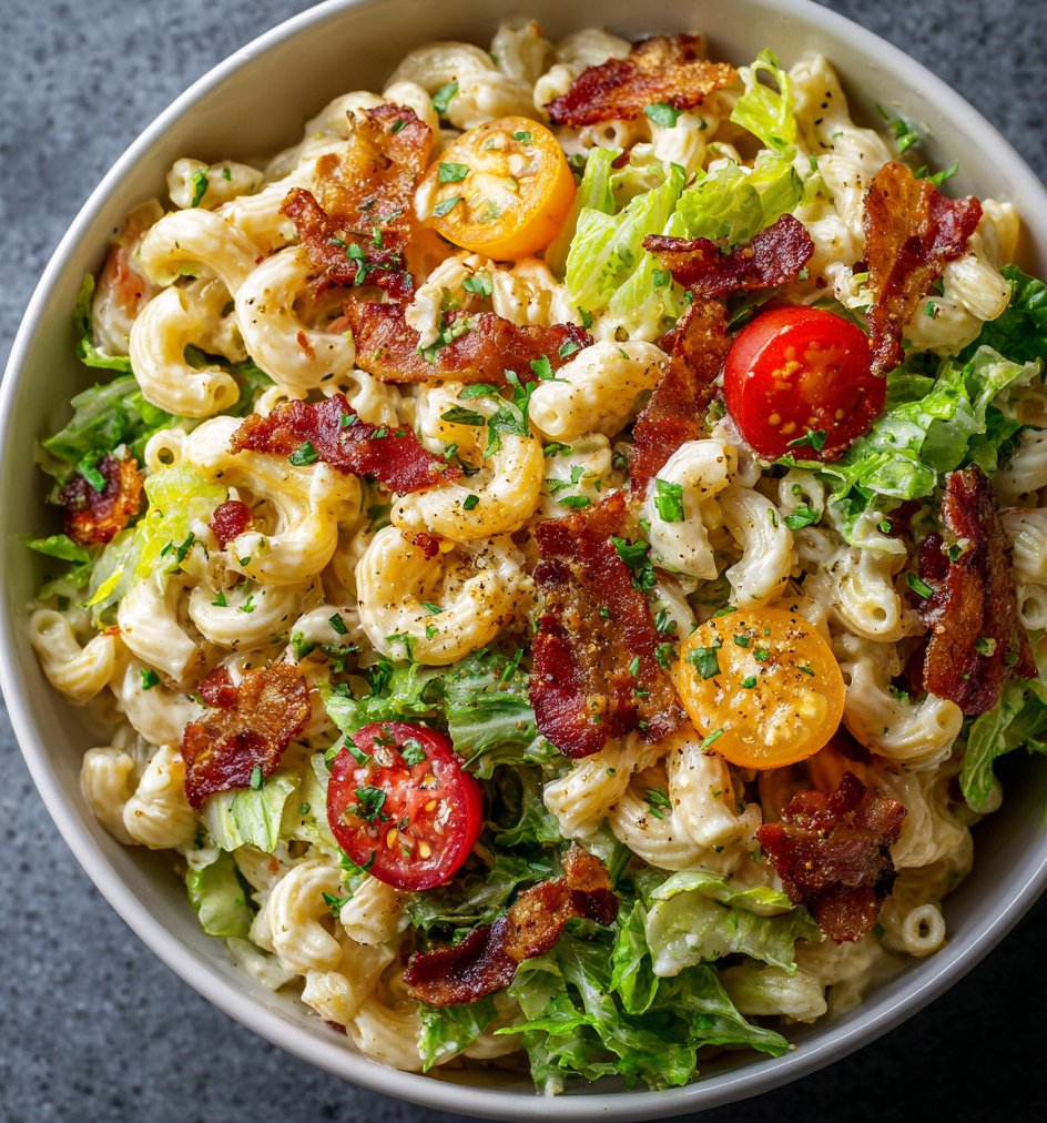 BLT Macaroni Salad - BLT Macaroni Salad e1752901185428