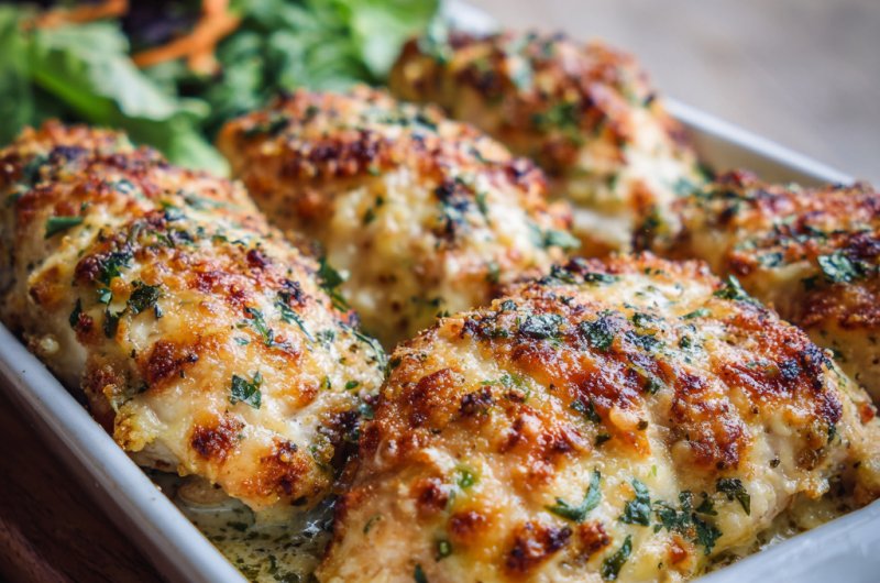Baked Caesar Chicken