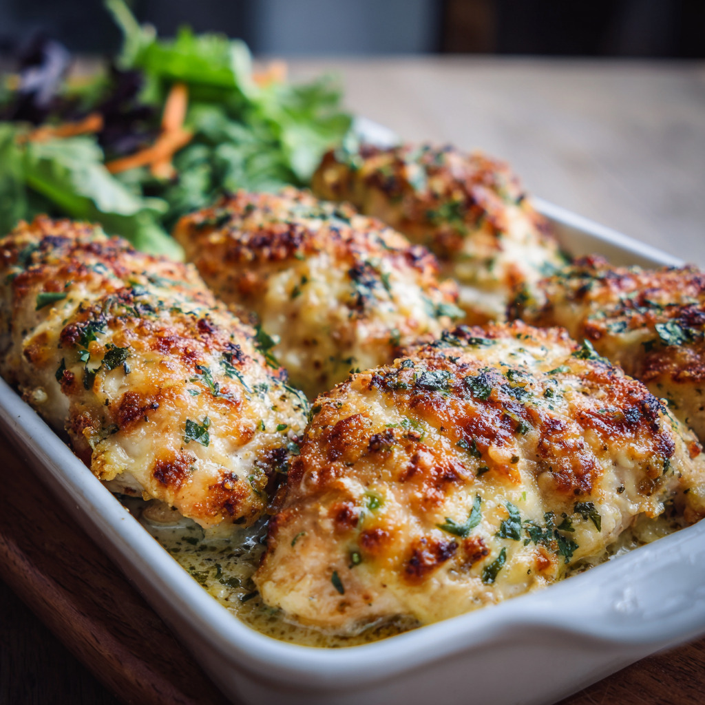 Baked Caesar Chicken - Baked Caesar Chicken