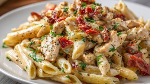 Creamy Italian Chicken Pasta - Creamy Italian Chicken Pasta