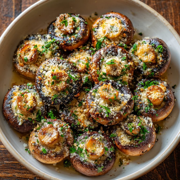 Garlic Parmesan Mushrooms