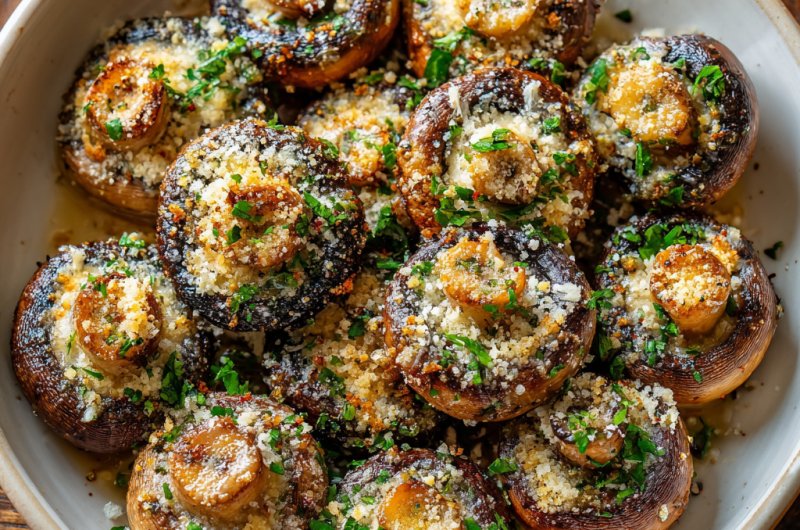Garlic Parmesan Mushrooms