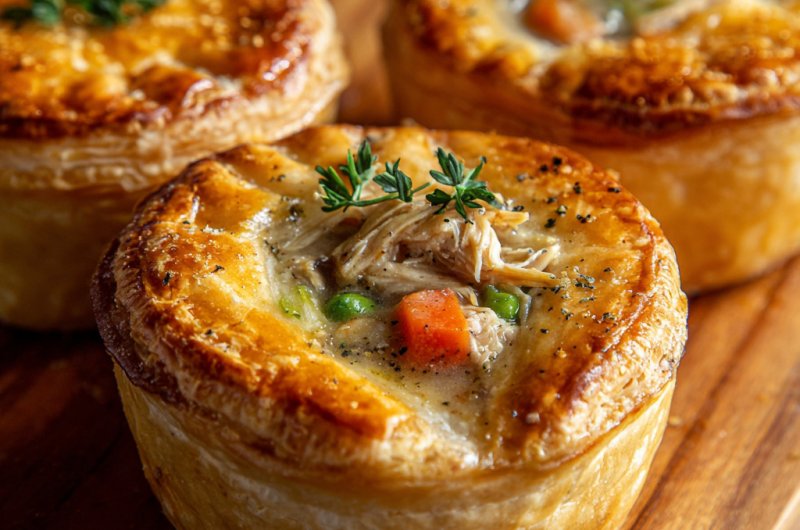 Easy Mini Chicken Pot Pies