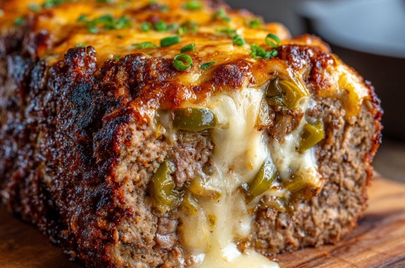 Philly Cheesesteak Meatloaf