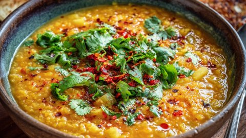 Spicy Red Lentil and Pineapple Soup - Spicy Red Lentil and Pineapple Soup