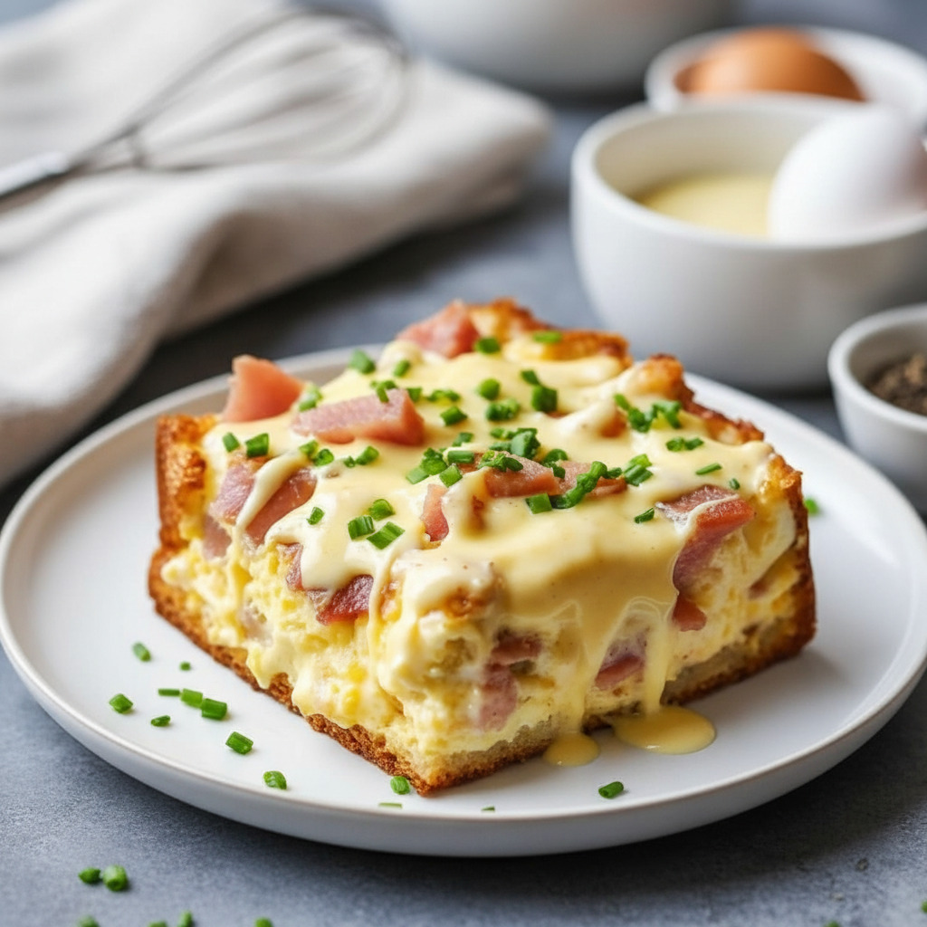 Creamy Eggs Benedict Casserole - PP1 Thumb Creamy Eggs Benedict Casserole