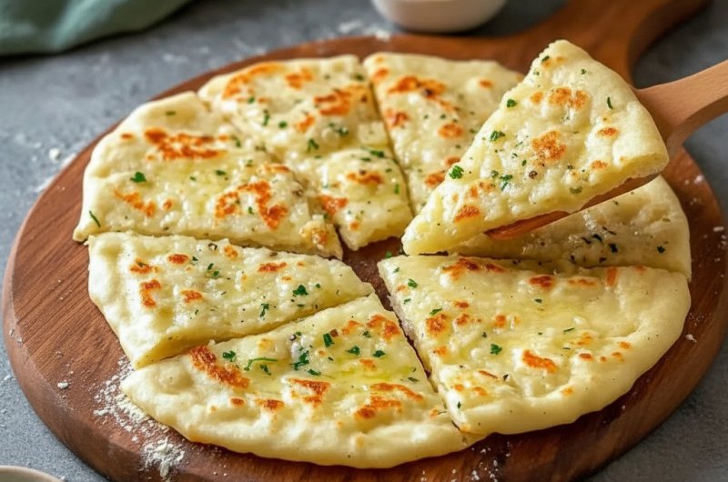 Warm Garlic and Butter Flatbread