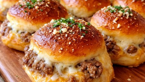 Golden Garlic Parmesan Cheeseburger Bombs - PP12 Thumb Golden Garlic Parmesan Cheeseburger Bombs