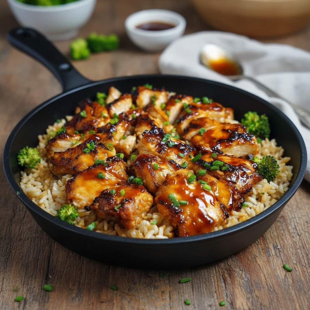 Cozy One Skillet Honey BBQ Chicken And Rice - PP15 Thumb Cozy One Skillet Honey BBQ Chicken And Rice