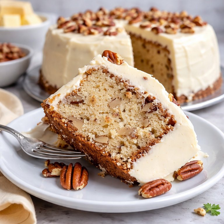 Golden Butter Pecan Pound Cake