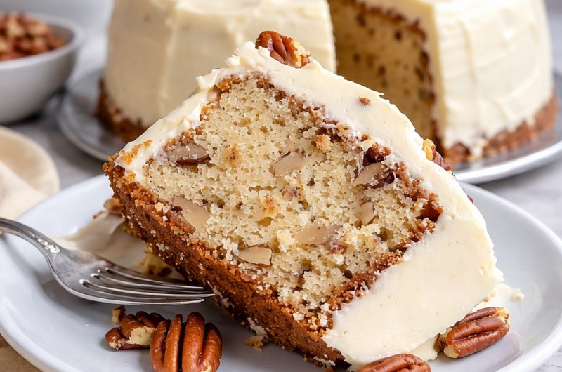 Golden Butter Pecan Pound Cake