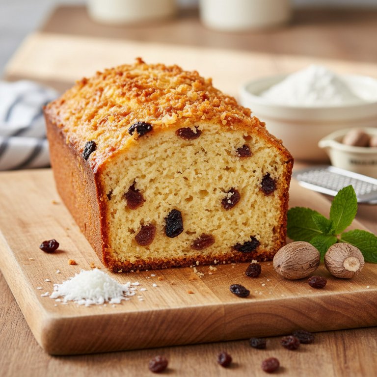 Golden Trinidad Coconut Sweet Bread Delight