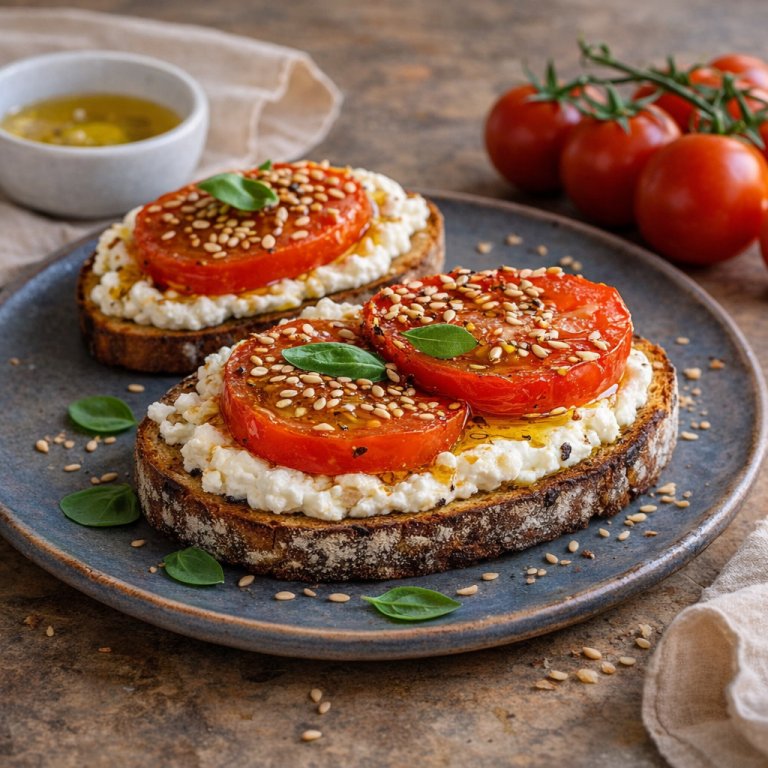 Fresh Ricotta And Tomato Toast