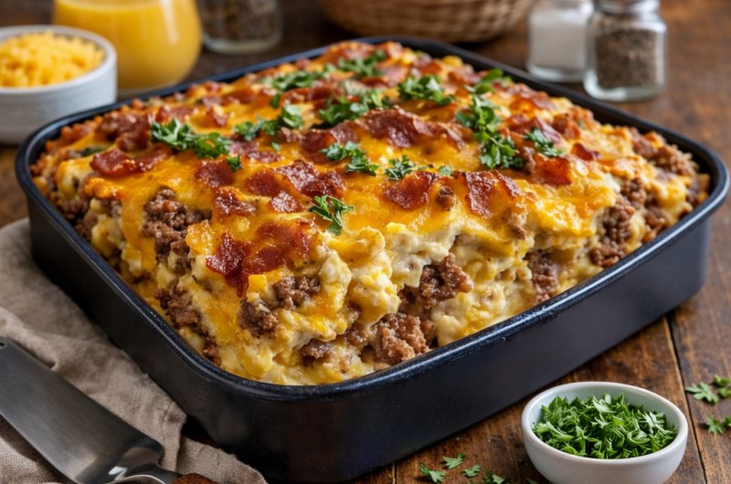 Cozy Crack Breakfast Casserole