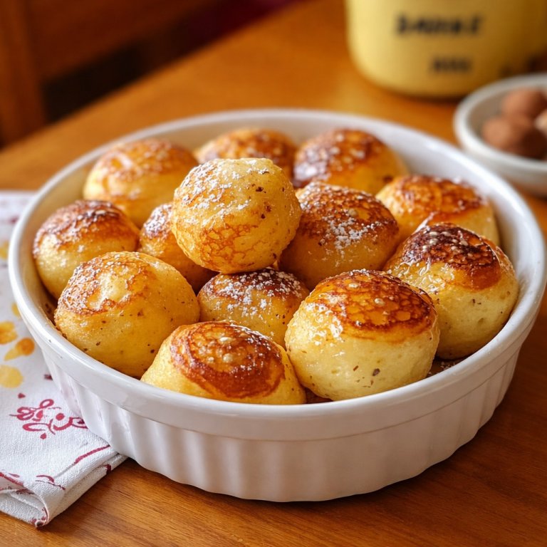 Golden Pancake Poppers